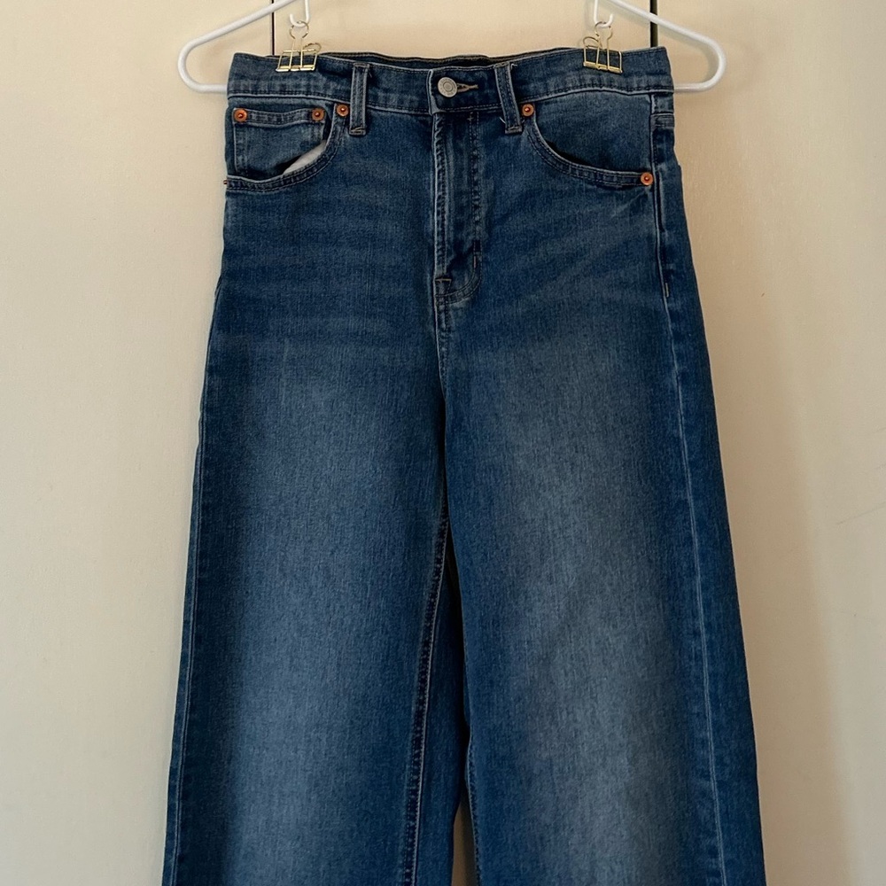 GAP high waist wide leg jeans pockets 4/27 - Picture 4 of 9